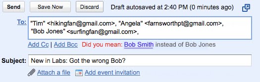 Email: Did you mean THAT Bob?