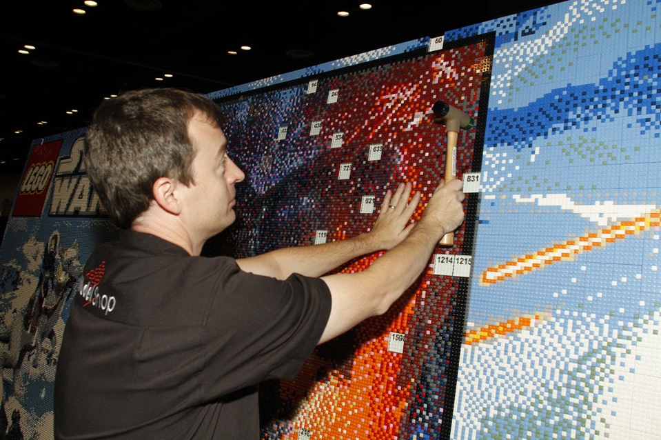 Epic Lego Star Wars Mural Build In Time Lapse
