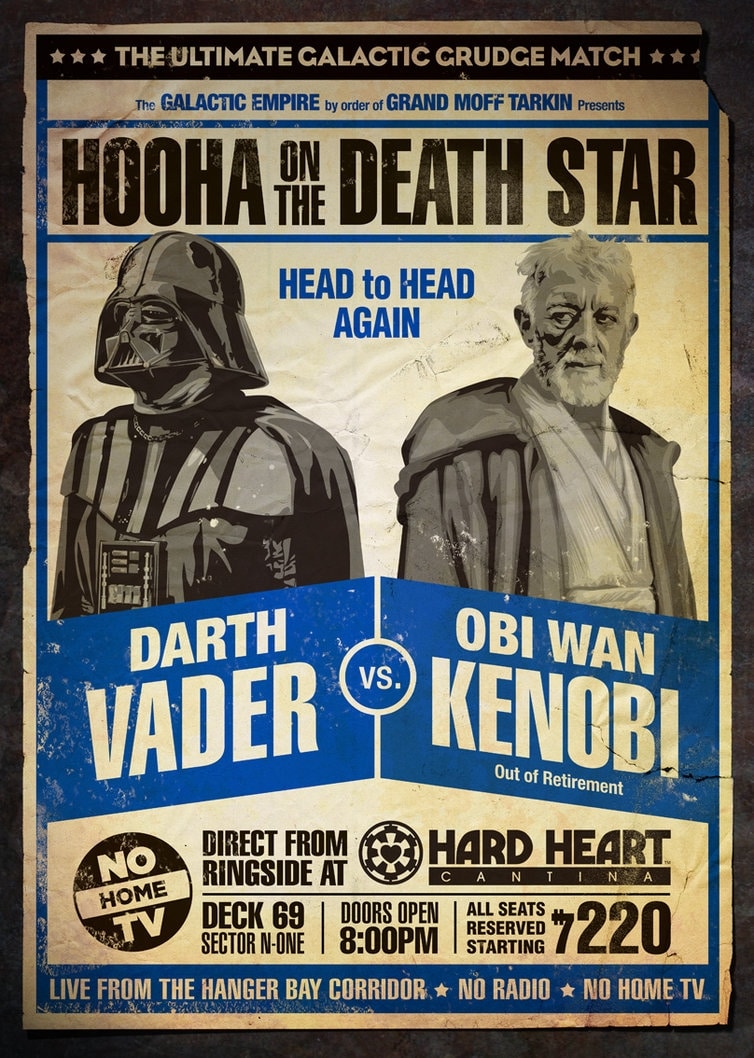 Star Wars Wrestling: The Posters!