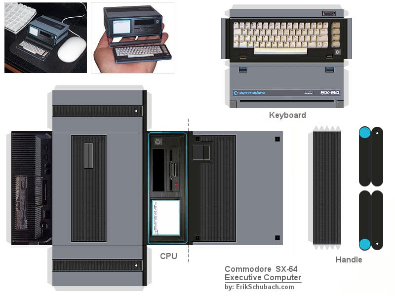 How To: Build Your Own Paper Commodore SX-64