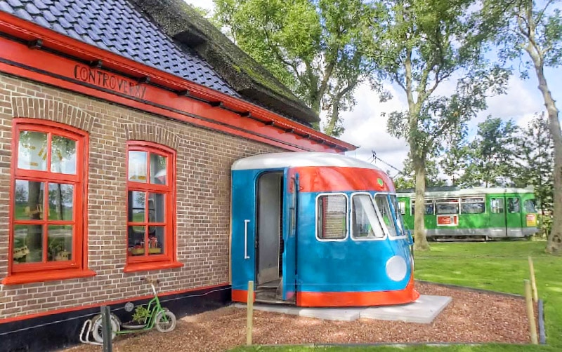 A Train Turned Into A Bed And Breakfast Hotel!
