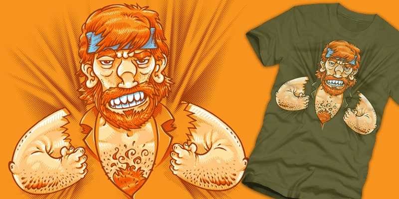 T-Shirt Design: Chuck Norris Is Now Wearing You!