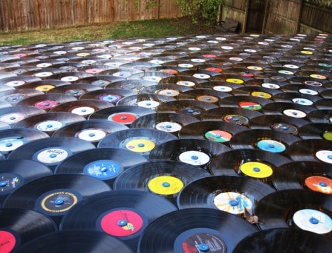 A Roof Shingled With Vinyl Records: A Different Kind Of Retro