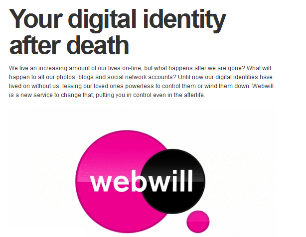 My Webwill: Add A Last Status Update After You’re Dead!