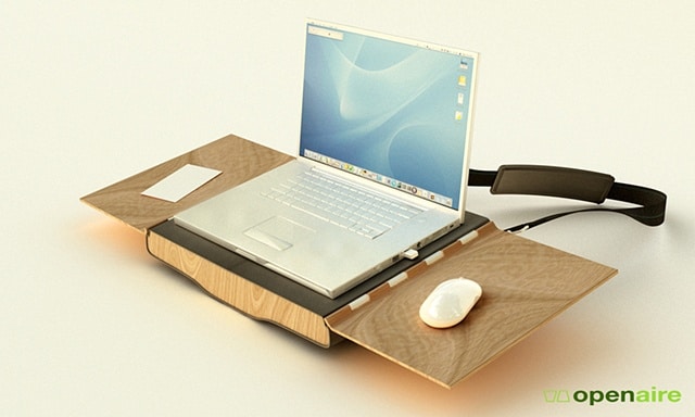 Openaire: Folds From Laptop Bag Into Desk And Chair!