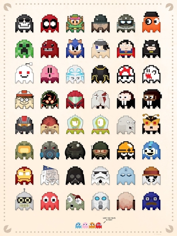 48 New Pac-Man Ghost Villains From Legendary Game Characters