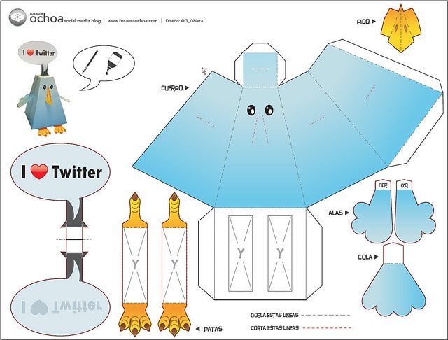 Twitter Paper Toy: For The Seriously Addicted Tweeps