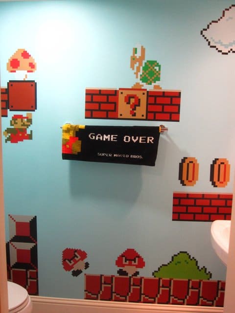 Super Mario Bathroom: Expect Your Stay To Be Extensive