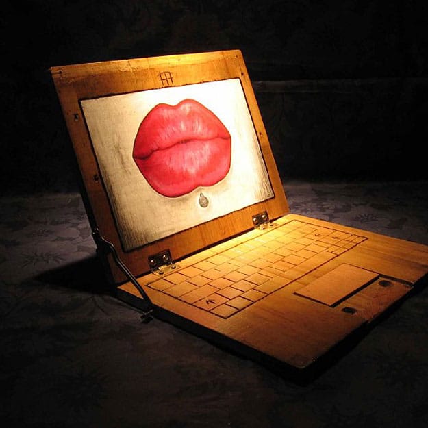 Artistic Inspiration: Laptops Created From Wood Scraps