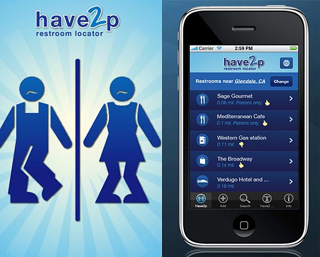 Have2P: iPhone App Makes Peeing More Convenient