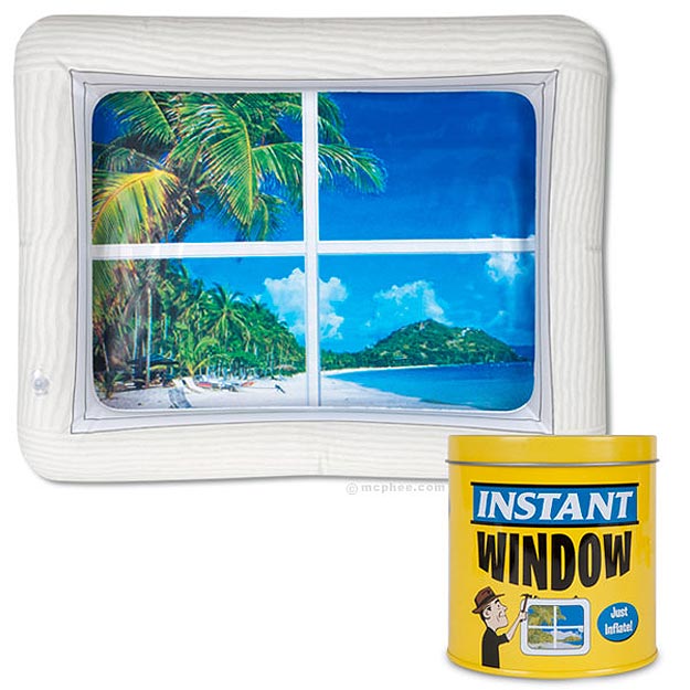 For Geeks & Workaholics: An Inflatable Window With A View