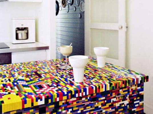 Geek Living: Lego Kitchen Counter For The Creative People