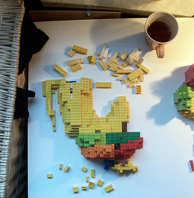 Incredible 3D Infographic Lego Map Build