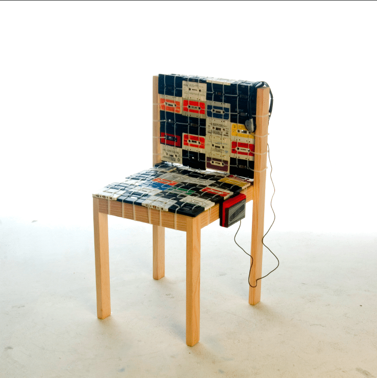 The Cassette Tape Chair Makes Your Life Even More Retro