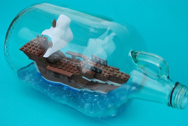 How To: Build A Lego Ship In A Bottle