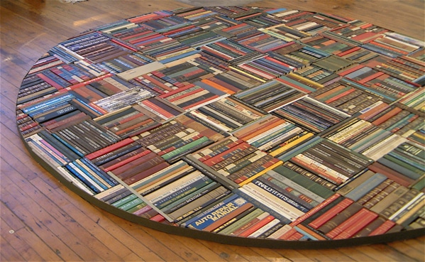 Bibliophilism: The Rug Made Out Of Books