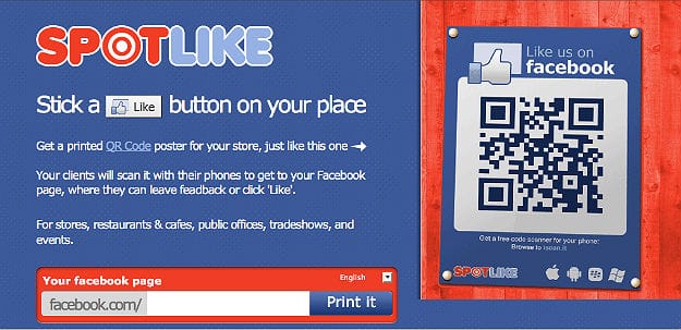 Create Your Own QR Code Like Button For Facebook Fans To Scan