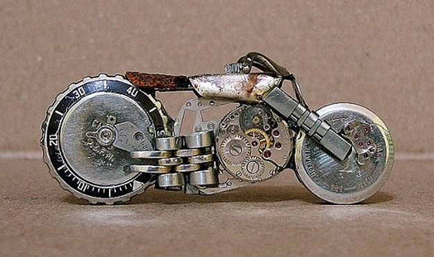 Marvelous Mini Motorcycles Created From Old Watches
