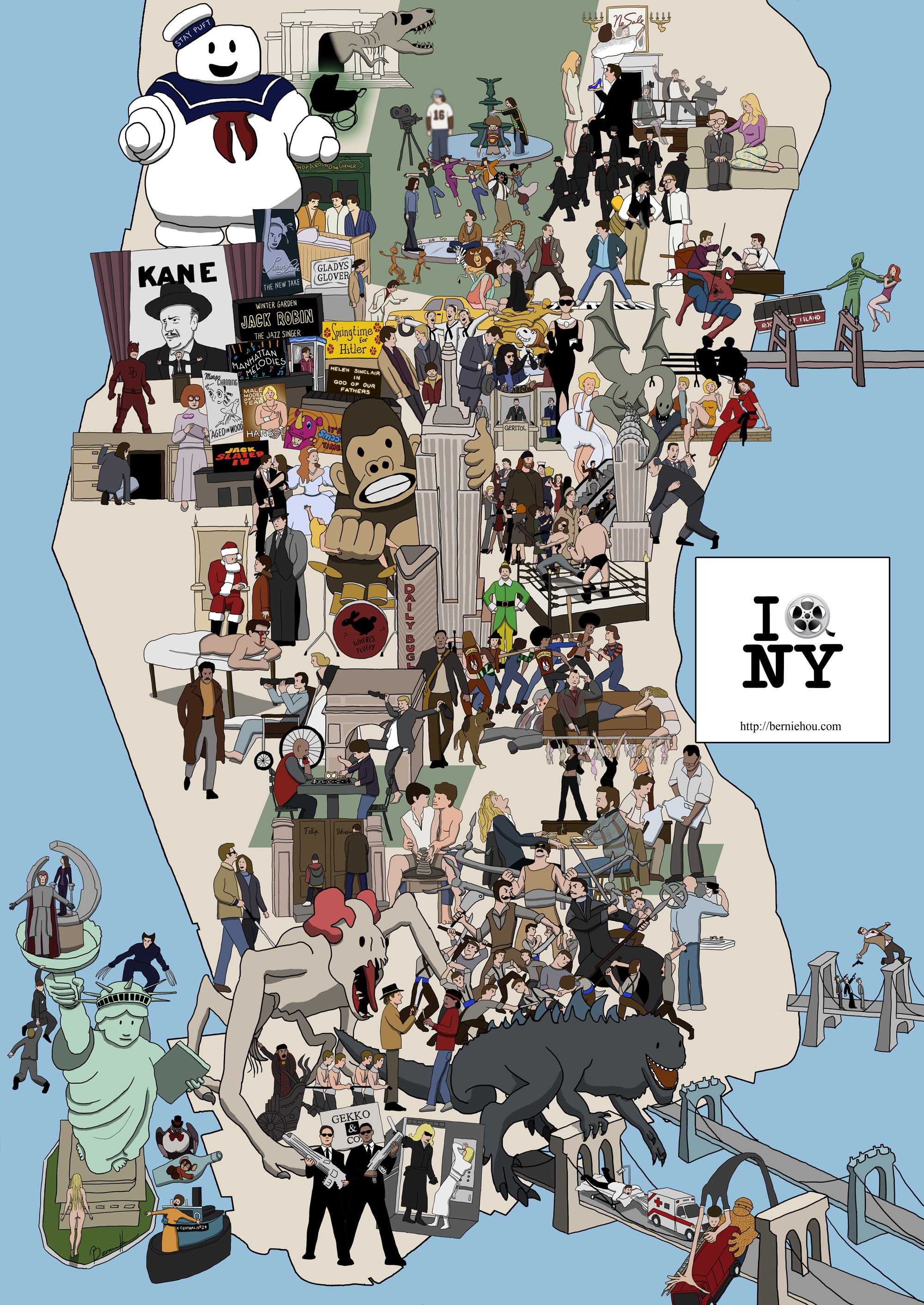 Name The Flick: 91 Cult Movies On A New York Map