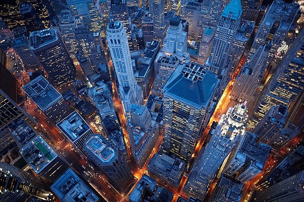 Nighttime In The City: Breath Taking Aerial Photographs