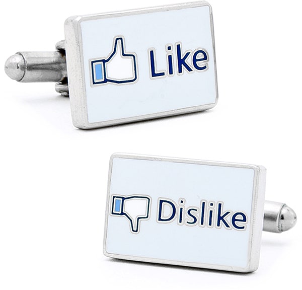 Facebook Cufflinks For Fashionable Facebook Addicts