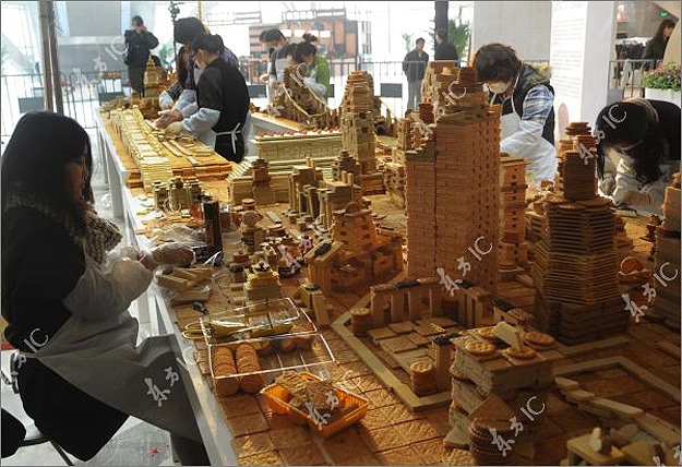 Edible City: Shanghai China Recreated In Bakery Sweets