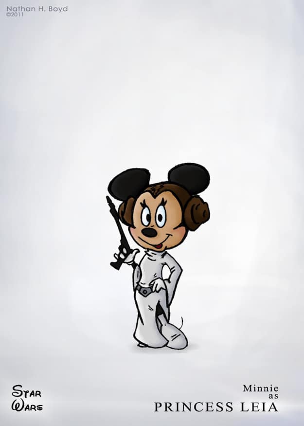 Illustration: A Unique Star Wars & Disney Mashup