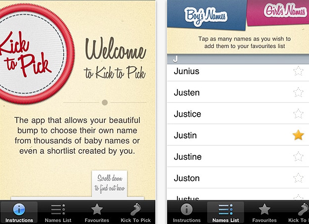 Kick To Pick App: Lets Unborn Babies Choose Their Own Name