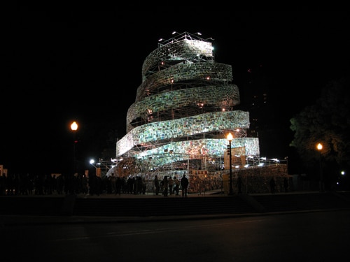 Book Tower: 30,000 Books Makes For A Mighty Sight