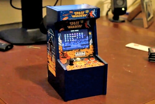 World’s Smallest Space Invaders Arcade Game Machine