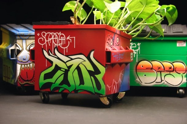 Steelplant: Punk Out Your Flowers With Desktop Graffiti Dumpsters