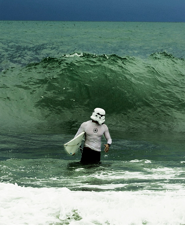 The Surfing Trooper: A Sexy Stormtrooper On Vacation
