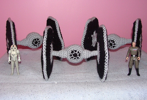 Crocheted Star Wars Tie Fighters: A Softer Edge To The Dark Side