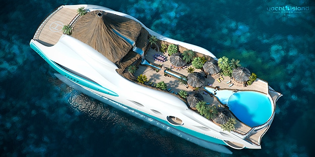 Wow! An Entire Tropical Island Built On A Yacht