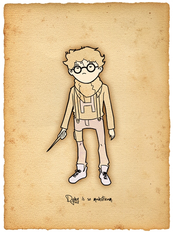 Design Inspiration: Hipster Harry Potter Illustrations