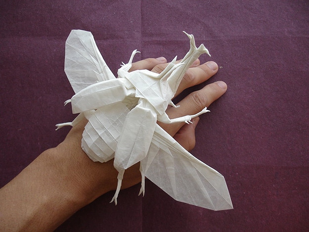 Origami: A Big Badass Bug Made From Paper