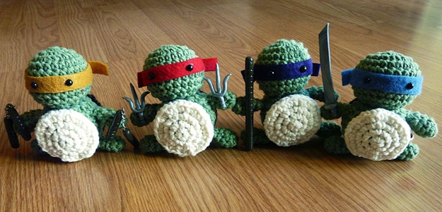 Cute Crocheted Craft: Teenage Mutant Ninja Turtles