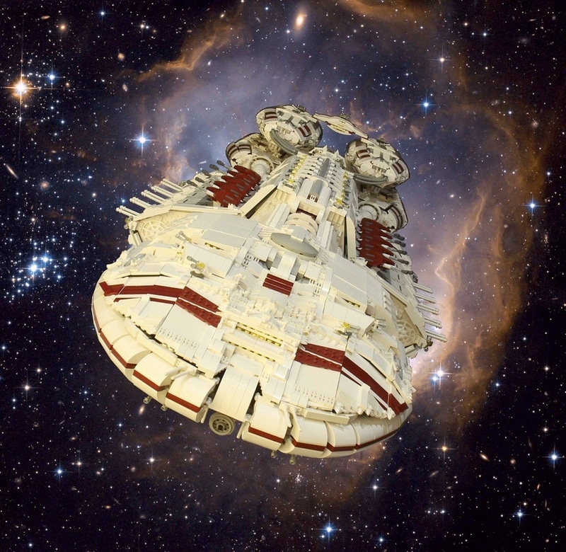 Epic 54 Pound Lego Battlestar Galactica Ship