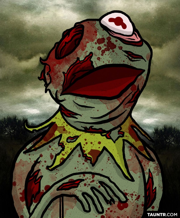 The Muppets Redesigned As Dead Muppet Zombies