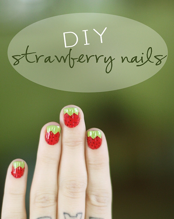 DIY Strawberry Nails: Make Your Day A Little Sweeter