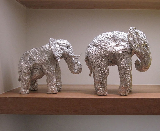 Expressive Animals Sculpted From Aluminum Foil