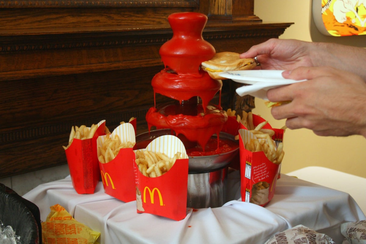 Behold A Ketchup Fountain: A French Fry Lover’s Dream