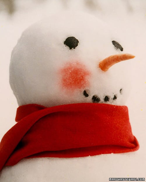 How To: Put Rosy Cheeks On Your Snowman