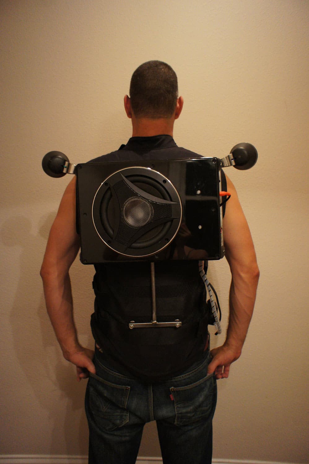 Wearable Boombox Backpack Packs A Divine Punch