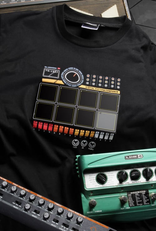 The Drum Machine T-Shirt Pops Some Beats