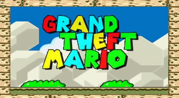 If The Grand Theft Auto Trailer Was Shot In Super Mario