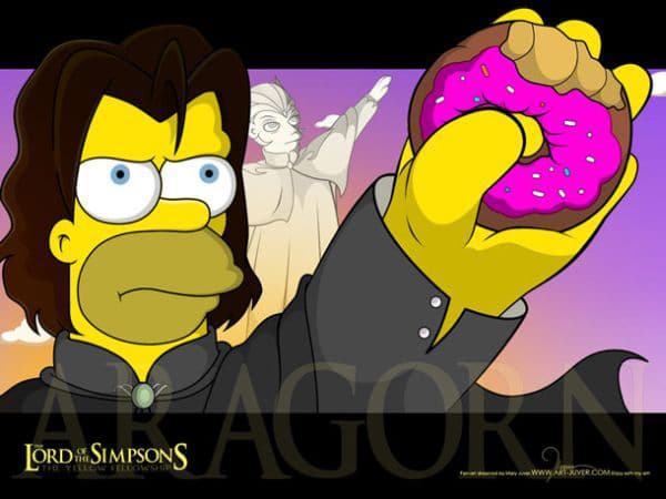 Lord Of The Simpsons: A Creative LOTR & Simpsons Mashup