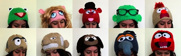 Design Inspiration: 10 Warm & Fuzzy Knitted Muppet Hats