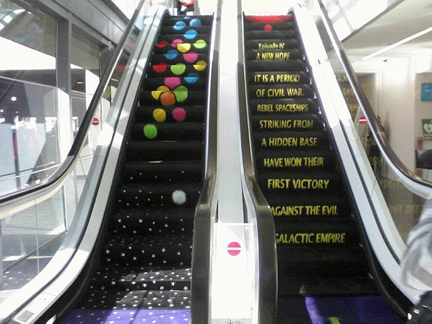 A Real Star Wars Escalator: The Only Way To Ride Like A Geek