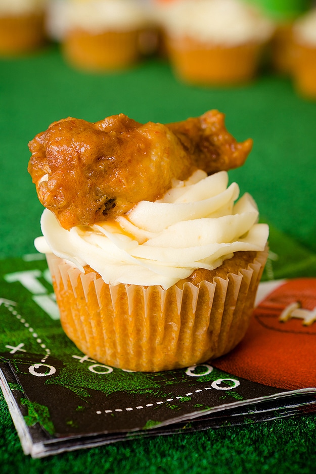 Chicken Wing Cupcakes: A Food Design For Football Games